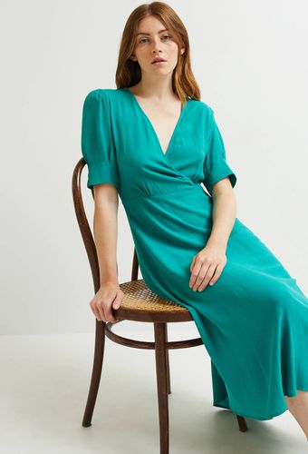 Robe midi manches courtes fluide imprimée, ECOVERO - MONOPRIX FEMME - Modalova