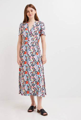 Robe longue cache-coeur imprimée, EcoVero - MONOPRIX FEMME - Modalova