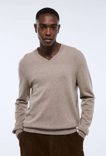 Pull col V en cachemire - MONOPRIX PREMIUM - Modalova