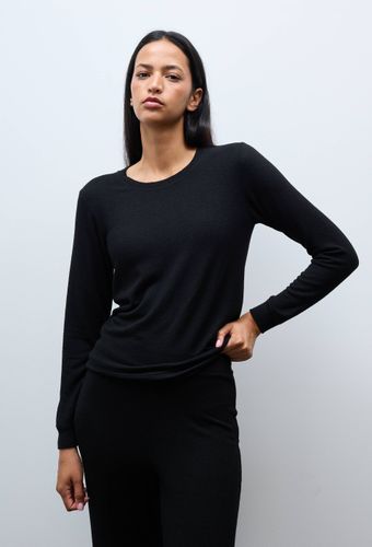 Pull col rond uni doux et léger - MONOPRIX - Modalova