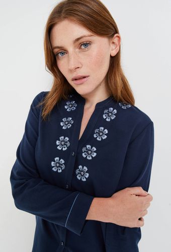 Pyjama brodé en flanelle de coton BIO, certifié OEKO-TEX - MONOPRIX LINGERIE - Modalova