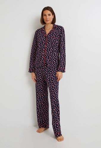 Pyjama col tailleur imprimé, certifié EcoVero - MONOPRIX LINGERIE - Modalova