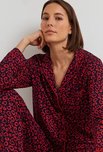 Pyjama col tailleur imprimé, certifié EcoVero - MONOPRIX FEMME - Modalova