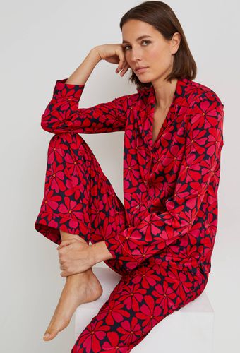 Pyjama col tailleur imprimé en satin, certifié OEKO-TEX - MONOPRIX LINGERIE - Modalova