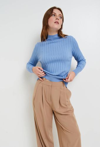 Pantalon large à plis - MONOPRIX FEMME - Modalova
