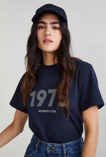 T-shirt avec texte imprimé en coton BIO, certifié OEKO-TEX - MONOPRIX FEMME - Modalova