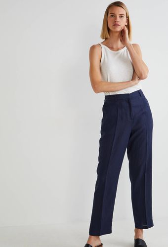 Pantalon carotte en lin - MONOPRIX PREMIUM - Modalova