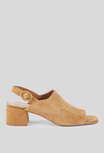 Mules à talon en cuir - MONOPRIX PREMIUM - Modalova