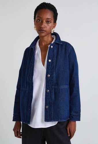 Veste courte boutonnée en denim, certifiée OEKO-TEX - MONOPRIX - Modalova