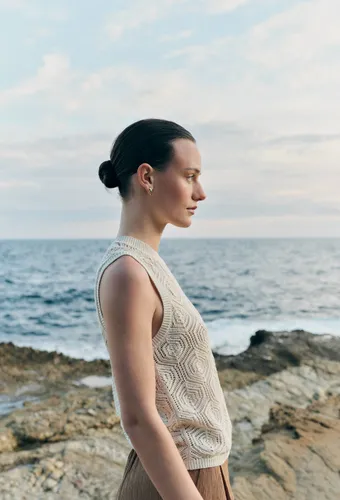 Top en crochet sans manches - MONOPRIX - Modalova