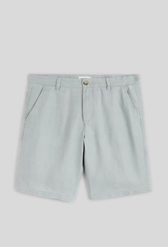 Bermuda boutonné en lin - MONOPRIX PREMIUM - Modalova