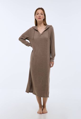 Chemise de nuit longue avec capuche unie - MONOPRIX - Modalova