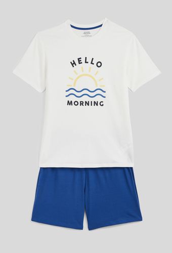 Ensemble pyjama t-shirt et short en jersey de coton bio - MONOPRIX HOMME - Modalova