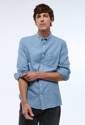 Chemise manches longues en flanelle de coton BIO GOTS - MONOPRIX - Modalova