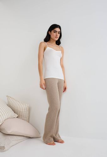 Pantalon en maille en coton cachemire - MONOPRIX - Modalova