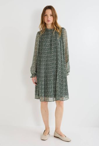 Robe courte plissée imprimée - MONOPRIX - Modalova