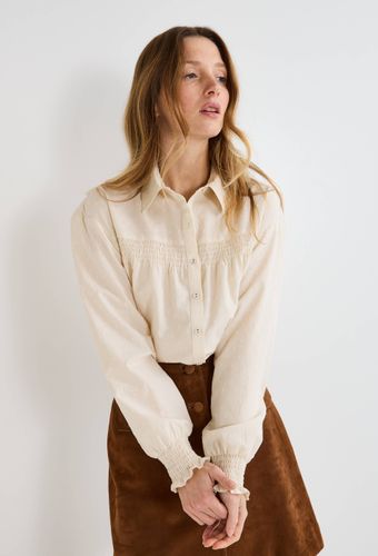 Blouse manches longues unie en coton BIO GOTS - MONOPRIX - Modalova