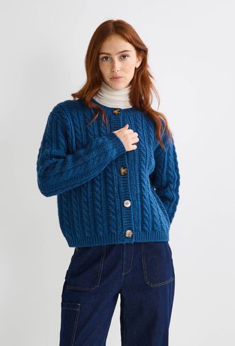 Cardigan avec torsades en laine - MONOPRIX - Modalova