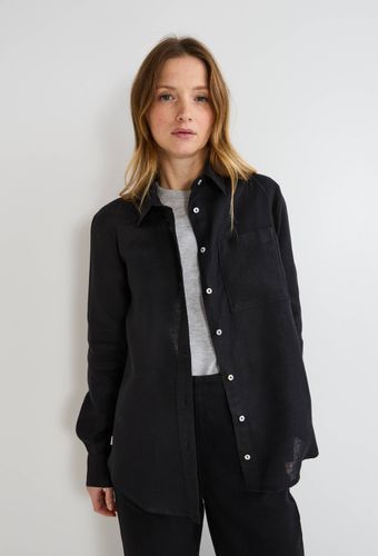 Chemise manches longues unie en lin - MONOPRIX PREMIUM - Modalova