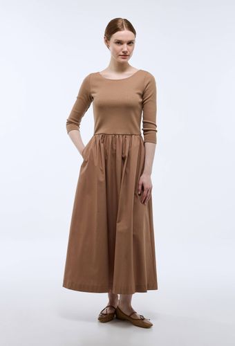Robe à manches longues dos nu en coton BIO - MONOPRIX - Modalova