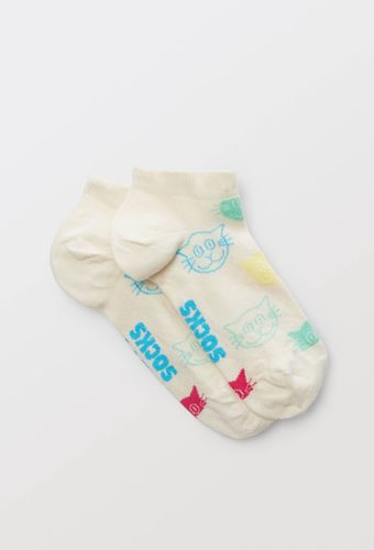 Paire de mini-socquettes fantaisie en coton - HAPPY SOCKS - Modalova