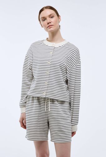 Gilet rayé en molleton doux et léger - MONOPRIX - Modalova