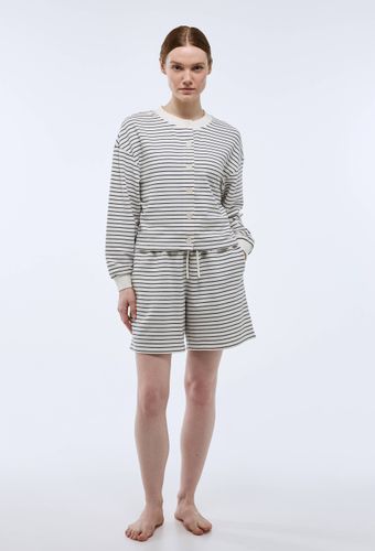 Short rayé en molleton doux et léger - MONOPRIX - Modalova