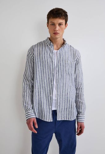 Chemise rayée en lin - MONOPRIX PREMIUM - Modalova