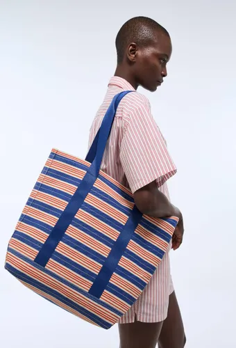 Cabas en toile rayé BIO GOTS - MONOPRIX - Modalova
