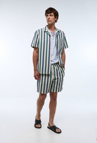 Short seersucker rayée en coton BIO GOTS - MONOPRIX - Modalova