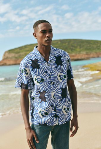 Chemise col cuba imprimée en coton BIO GOTS - MONOPRIX - Modalova