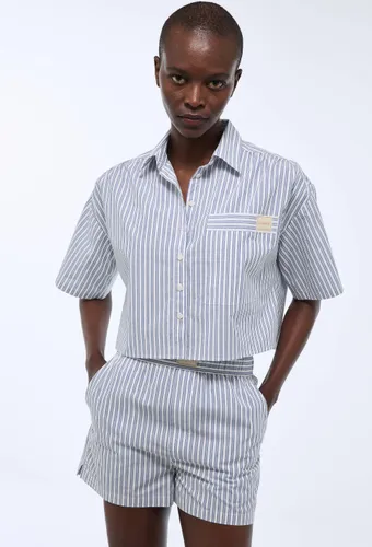 Chemise de plage à rayures en coton BIO GOTS - MONOPRIX - Modalova