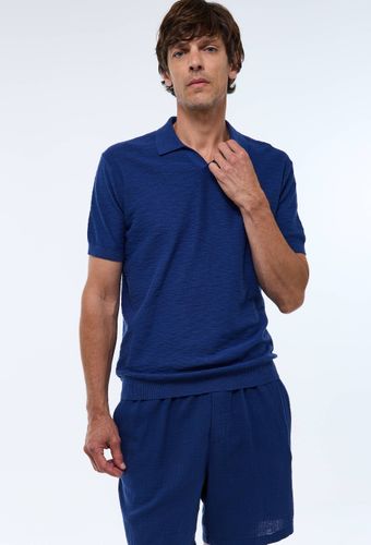 Pull col polo en coton BIO - MONOPRIX - Modalova