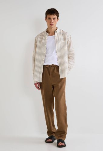 Pantalon élastiqué en lin - MONOPRIX PREMIUM - Modalova