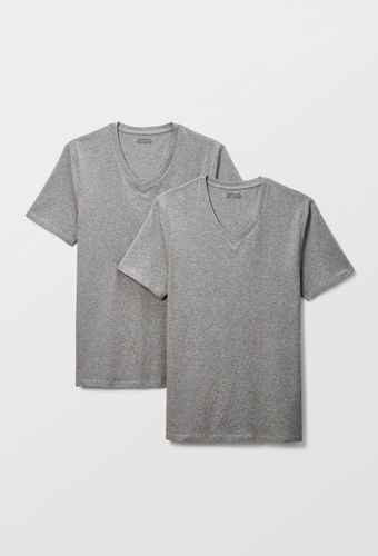 Lot de 2 t-shirts col V en coton BIO GOTS - MONOPRIX - Modalova
