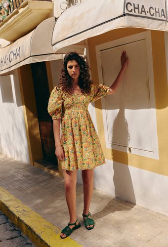 Robe courte imprimée en coton BIO GOTS - MONOPRIX - Modalova