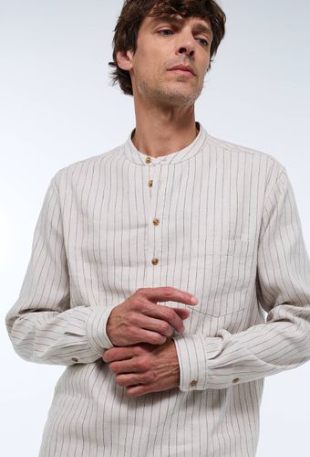 Chemise col mao en lin et coton - MONOPRIX - Modalova