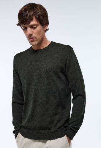 Pull col rond en laine mérinos - MONOPRIX - Modalova