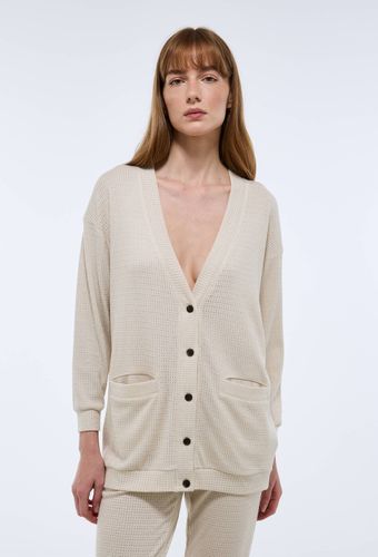 Cardigan uni en viscose mélangée - MONOPRIX - Modalova