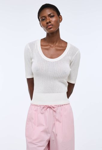 Pull uni manches courtes - MONOPRIX - Modalova