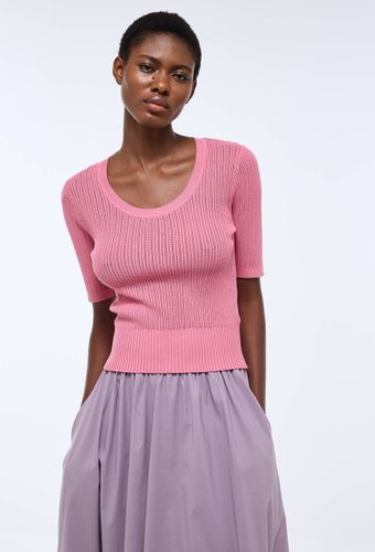 Pull uni manches courtes - MONOPRIX - Modalova
