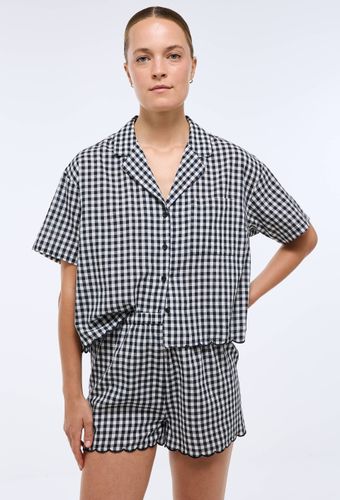 Pyjashort vichy en coton bio GOTS - MONOPRIX - Modalova