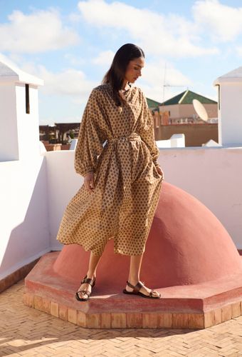Robe midi ample imprimée - MONOPRIX - Modalova