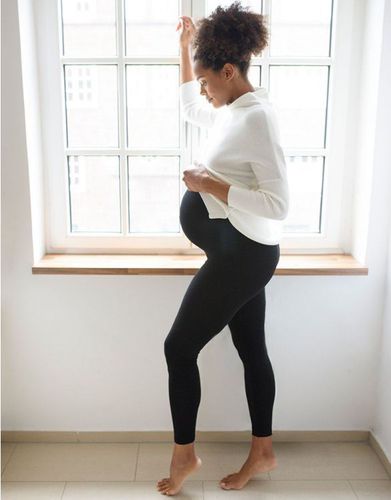 Twin Pack Bamboo Maternity Leggings - & Grey | - Seraphine - Modalova