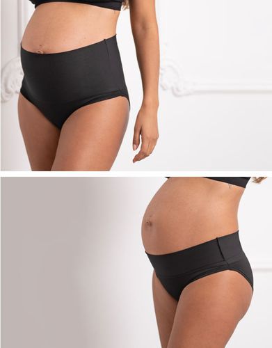 Lot de 2 Culottes de maternité bandeau rabattale - | - Seraphine - Modalova