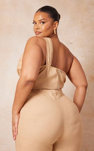 Top Corset Asymétrique Grande Taille | Taille 58 - PrettyLittleThing - Modalova