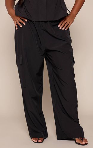 Black Pantalon Cargo Léger Grande Taille | Taille 52 - PrettyLittleThing - Modalova