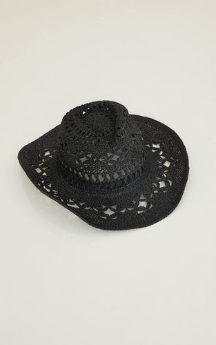 Black Chapeau De Cowboy En Raphia - PrettyLittleThing - Modalova