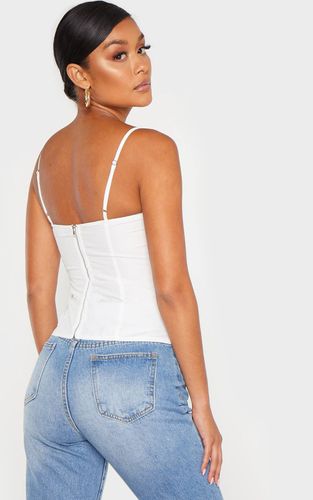 White Top Corset Structuré | Taille 42 - PrettyLittleThing - Modalova