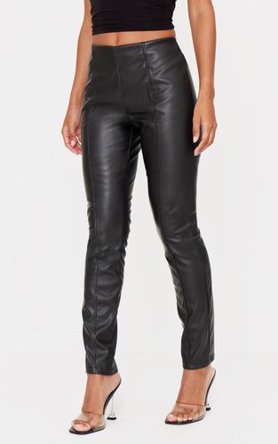 Black Legging Extensible En Synthétique | Taille 32 - PrettyLittleThing - Modalova